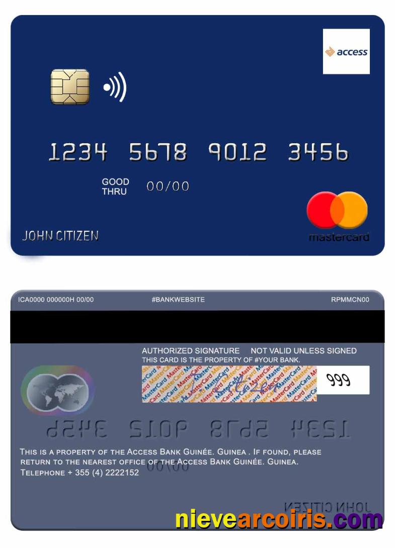 Guinea Access Bank Guinée mastercard